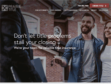 Tablet Screenshot of prairietitle.com